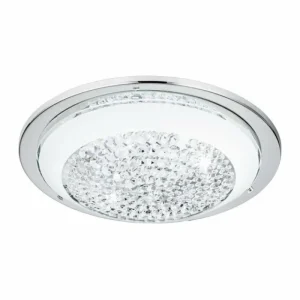 Luminaires Eglo Plafonnier Eglo ACOLLA LED Chrome, 1 lumière* Lampes En Verre