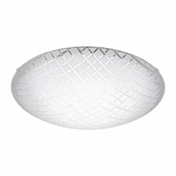 hofstein Plafonnier Eglo RICONTO 1 LED Blanc, 1 lumière* Lampes En Verre