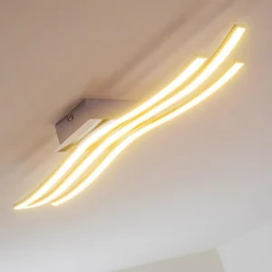 hofstein Plafonnier Eglo Roncade LED Chrome, 3 lumières* Lampes Modernes