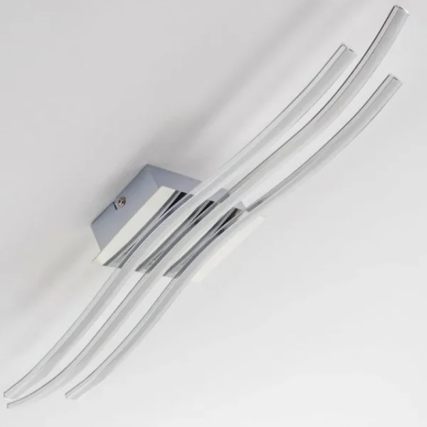 hofstein Plafonnier Eglo Roncade LED Chrome, 3 lumières* Lampes Modernes