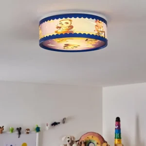 hofstein Plafonnier Erie Bleu, Multicolore, 2 lumières* Lampes Modernes