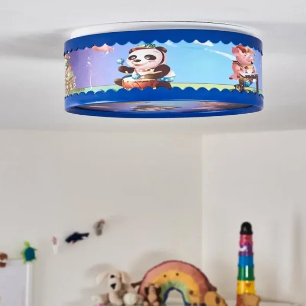 hofstein Plafonnier Erie Bleu, Multicolore, 2 lumières* Lampes Modernes