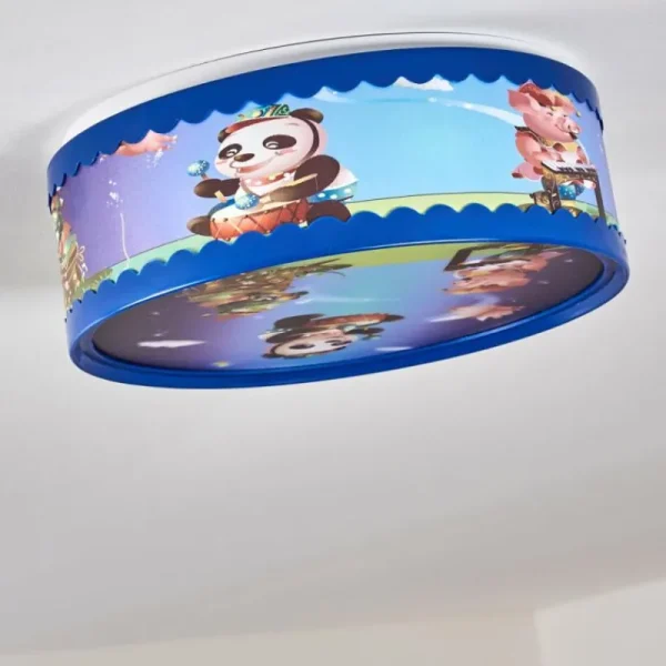 hofstein Plafonnier Erie Bleu, Multicolore, 2 lumières* Lampes Modernes