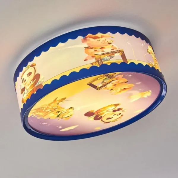 hofstein Plafonnier Erie Bleu, Multicolore, 2 lumières* Lampes Modernes