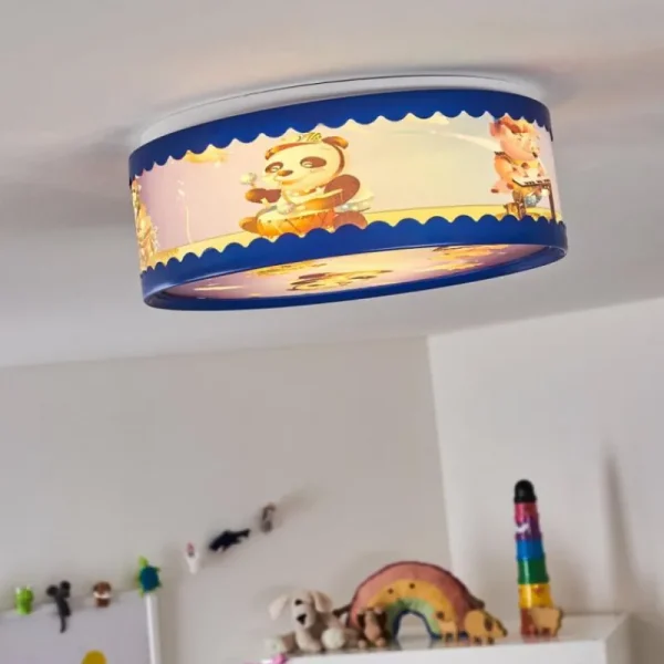 hofstein Plafonnier Erie Bleu, Multicolore, 2 lumières* Lampes Modernes