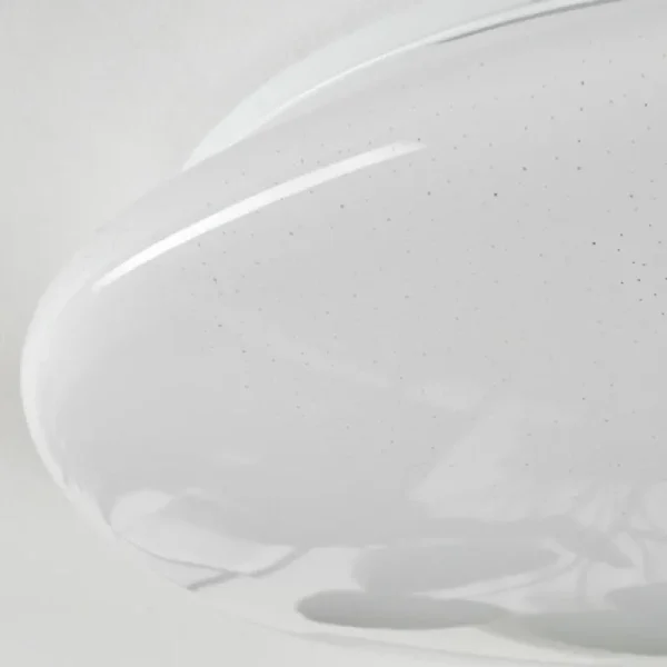 hofstein Plafonnier Esgos LED Blanc, 1 lumière, Télécommandes* Lampes Modernes