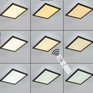 hofstein Plafonnier Essaouira LED Noir, 1 lumière, Télécommandes* Lampes Modernes