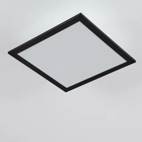 hofstein Plafonnier Essaouira LED Noir, 1 lumière, Télécommandes* Lampes Modernes