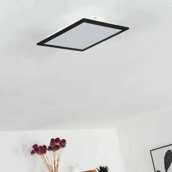 hofstein Plafonnier Essaouira LED Noir, 1 lumière, Télécommandes* Lampes Modernes