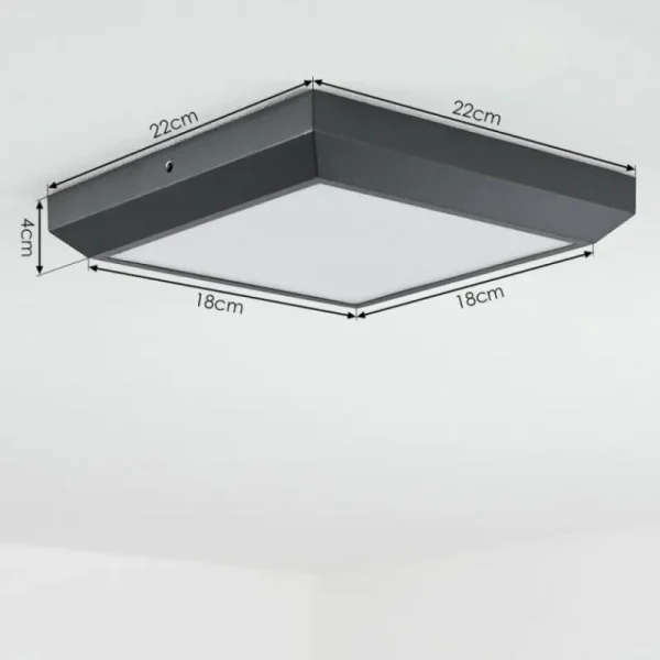 hofstein plafonnier extérieur Alkmaar LED Anthracite, 1 lumière* Lampes Modernes