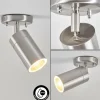 hofstein plafonnier extérieur Bessiebelle Acier inoxydable, Blanc, 1 lumière* Lampes Modernes