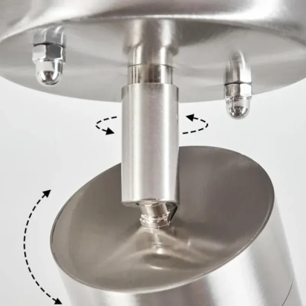 hofstein plafonnier extérieur Bessiebelle Acier inoxydable, Blanc, 1 lumière* Lampes Modernes