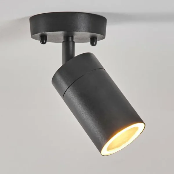 hofstein plafonnier extérieur Bessiebelle Noir, Blanc, 1 lumière* Lampes Modernes