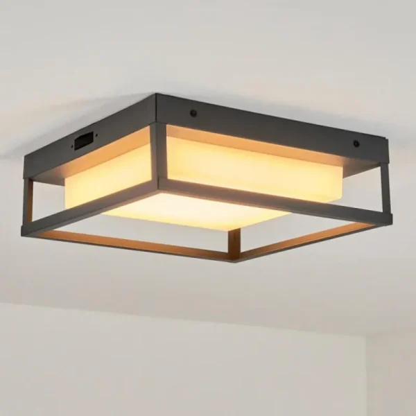 hofstein plafonnier extérieur Nonza LED Anthracite, 1 lumière* Lampes Modernes