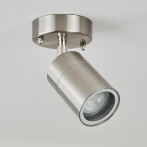 hofstein plafonnier extérieur Corneda Acier inoxydable, 1 lumière* Lampes En Verre