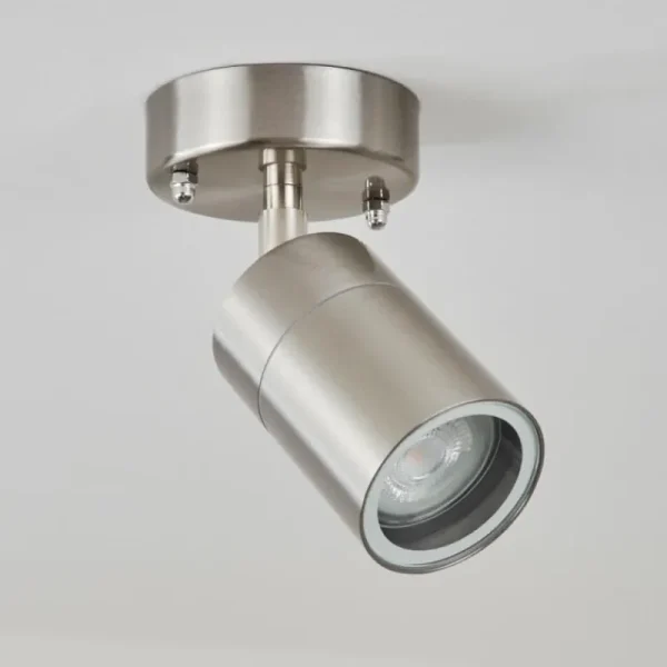 hofstein plafonnier extérieur Corneda Acier inoxydable, 1 lumière* Lampes En Verre