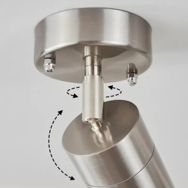 hofstein plafonnier extérieur Corneda Acier inoxydable, 1 lumière* Lampes En Verre