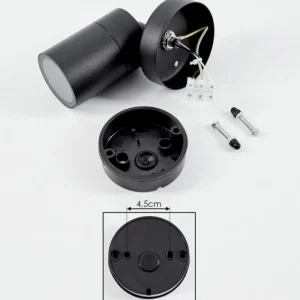 hofstein plafonnier extérieur Corneda Noir, 1 lumière* Lampes En Verre