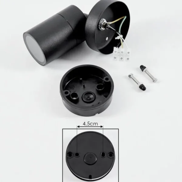 hofstein plafonnier extérieur Corneda Noir, 1 lumière* Lampes En Verre