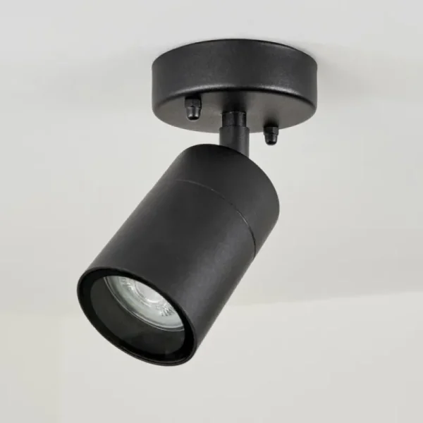 hofstein plafonnier extérieur Corneda Noir, 1 lumière* Lampes En Verre