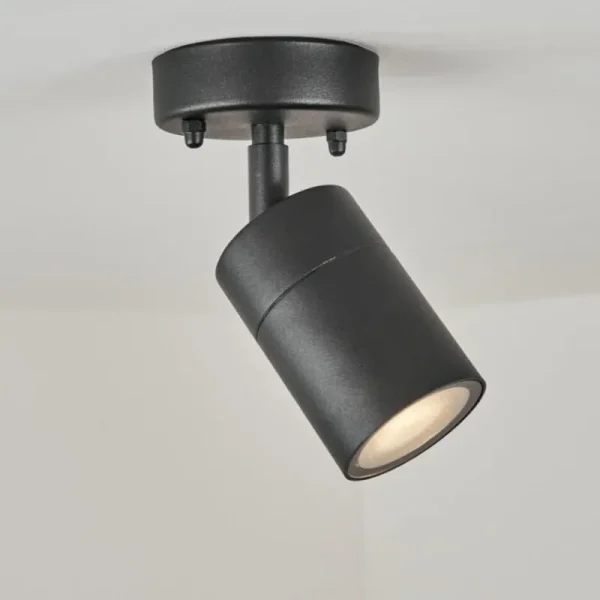 hofstein plafonnier extérieur Corneda Noir, 1 lumière* Lampes En Verre