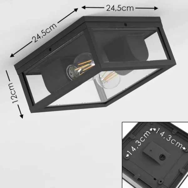hofstein plafonnier extérieur Kiwalik Anthracite, 1 lumière* Lampes Modernes