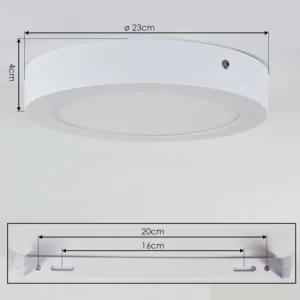 hofstein plafonnier extérieur Leto LED Blanc, 1 lumière* Lampes Modernes