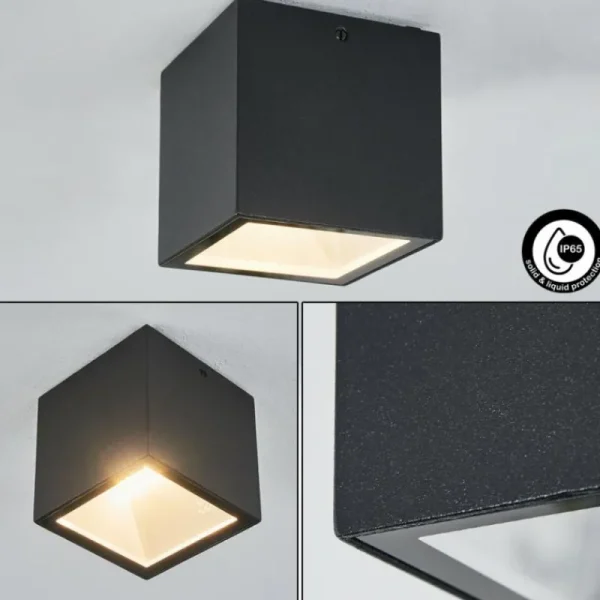 hofstein plafonnier extérieur Spidern LED Blanc, 1 lumière* Lampes En Verre