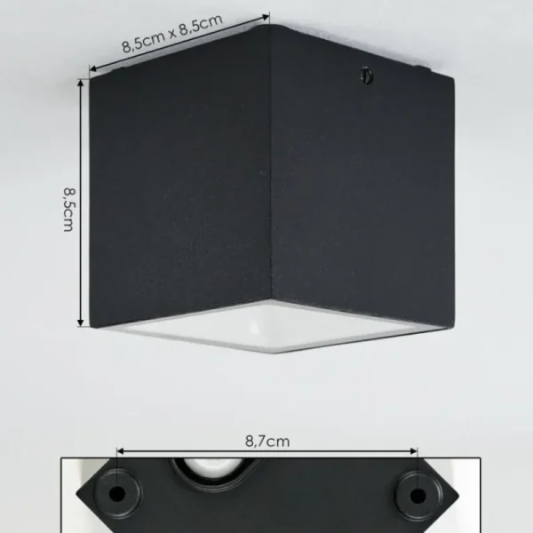 hofstein plafonnier extérieur Spidern LED Blanc, 1 lumière* Lampes En Verre