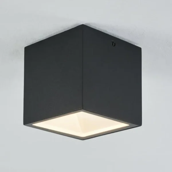 hofstein plafonnier extérieur Spidern LED Blanc, 1 lumière* Lampes En Verre