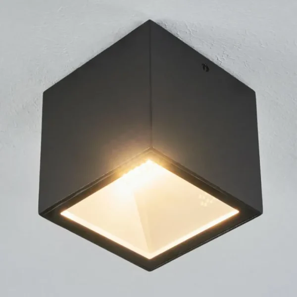 hofstein plafonnier extérieur Spidern LED Blanc, 1 lumière* Lampes En Verre