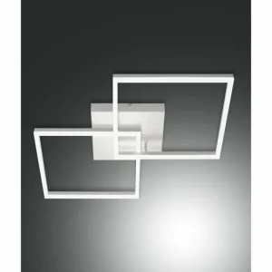 Luminaires Fabas Luce Plafonnier Fabas Luce Bard LED Blanc, 1 lumière* Lampes En Verre