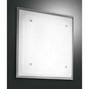 Luminaires Fabas Luce Plafonnier Fabas Luce MAGGIE Chrome, 3 lumières* Lampes En Verre