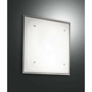 Luminaires Fabas Luce Plafonnier Fabas Luce MAGGIE Chrome, 1 lumière* Lampes En Verre