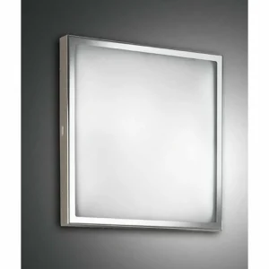 Luminaires Fabas Luce Plafonnier Fabas Luce OSAKA Chrome, 2 lumières* Lampes En Verre