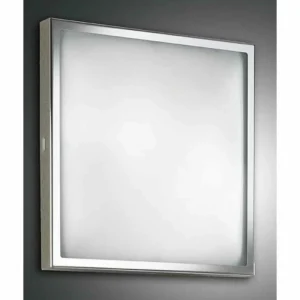 Luminaires Fabas Luce Plafonnier Fabas Luce OSAKA Chrome, 3 lumières* Lampes En Verre