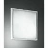Luminaires Fabas Luce Plafonnier Fabas Luce OSAKA Blanc, 2 lumières* Lampes En Verre