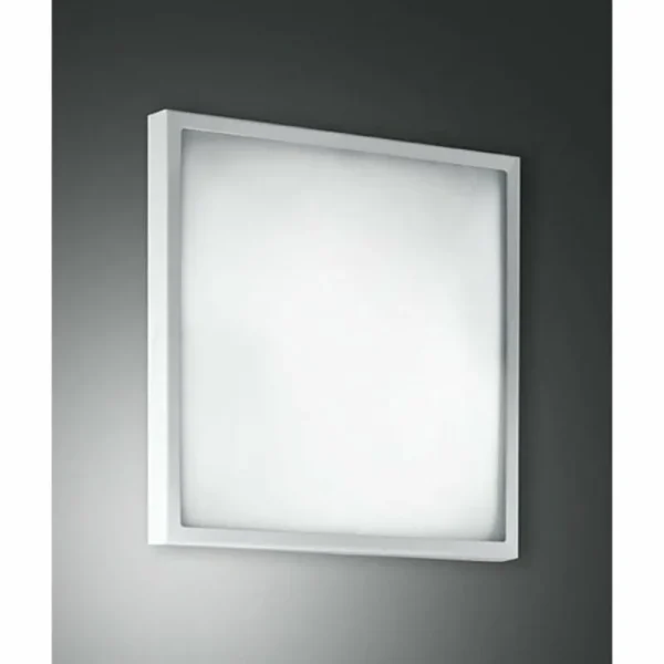 Luminaires Fabas Luce Plafonnier Fabas Luce OSAKA Blanc, 2 lumières* Lampes En Verre