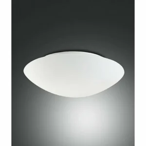 Luminaires Fabas Luce Plafonnier Fabas Luce PANDORA Blanc, 2 lumières, Détecteur de mouvement* Lampes En Verre