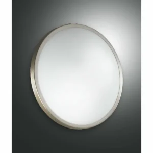 Luminaires Fabas Luce Plafonnier Fabas Luce Plaza LED Blanc, 1 lumière* Lampes En Verre