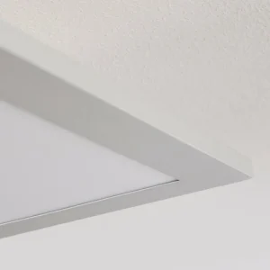 hofstein Plafonnier Farc LED Argenté, 1 lumière, Télécommandes* Lampes Modernes