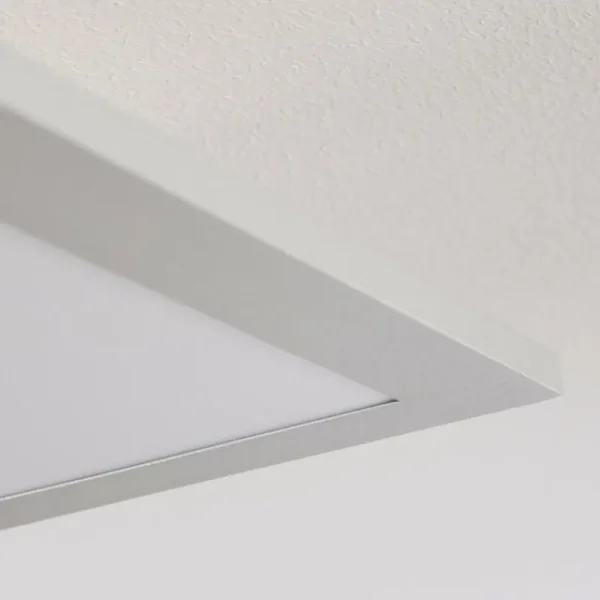 hofstein Plafonnier Farc LED Argenté, 1 lumière, Télécommandes* Lampes Modernes