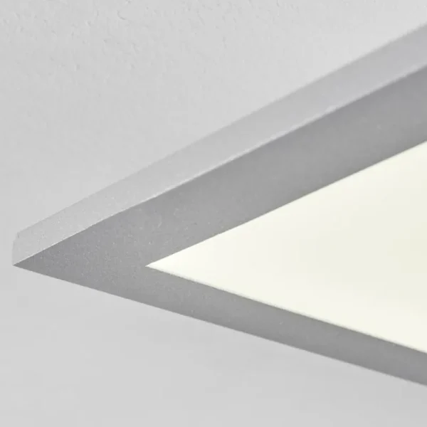 hofstein Plafonnier Farc LED Argenté, 1 lumière, Télécommandes* Lampes Modernes