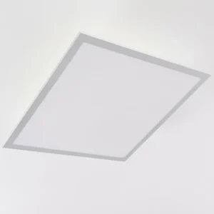 hofstein Plafonnier Farc LED Argenté, 1 lumière, Télécommandes* Lampes Modernes