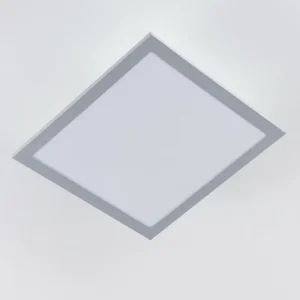 hofstein Plafonnier Farc LED Argenté, 1 lumière, Télécommandes* Lampes Modernes