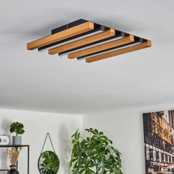 hofstein Plafonnier Favorina LED Écru, Noir, 1 lumière* Lampes Modernes