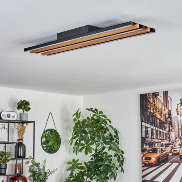 hofstein Plafonnier Favorina LED Écru, Noir, 1 lumière* Lampes Modernes