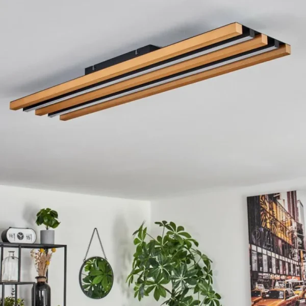 hofstein Plafonnier Favorina LED Écru, Noir, 1 lumière* Lampes Modernes
