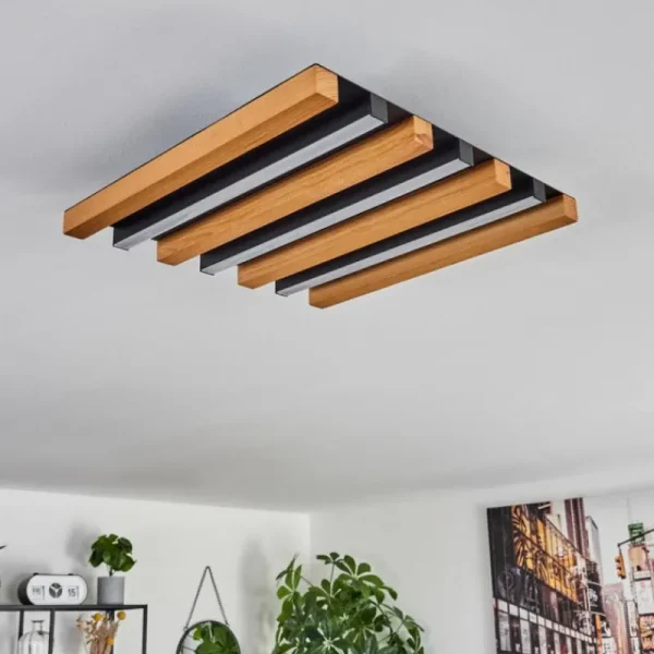 hofstein Plafonnier Favorina LED Écru, Noir, 1 lumière* Lampes Modernes