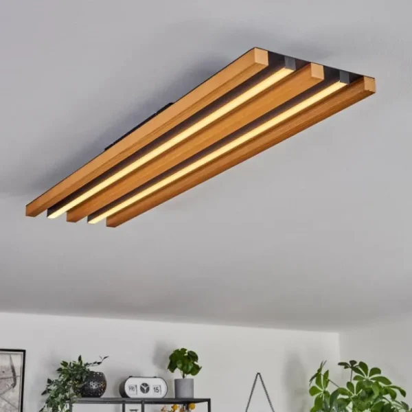 hofstein Plafonnier Favorina LED Écru, Noir, 1 lumière* Lampes Modernes